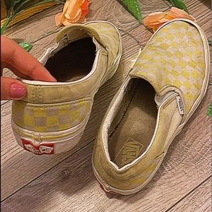 yellow checkered vans!!